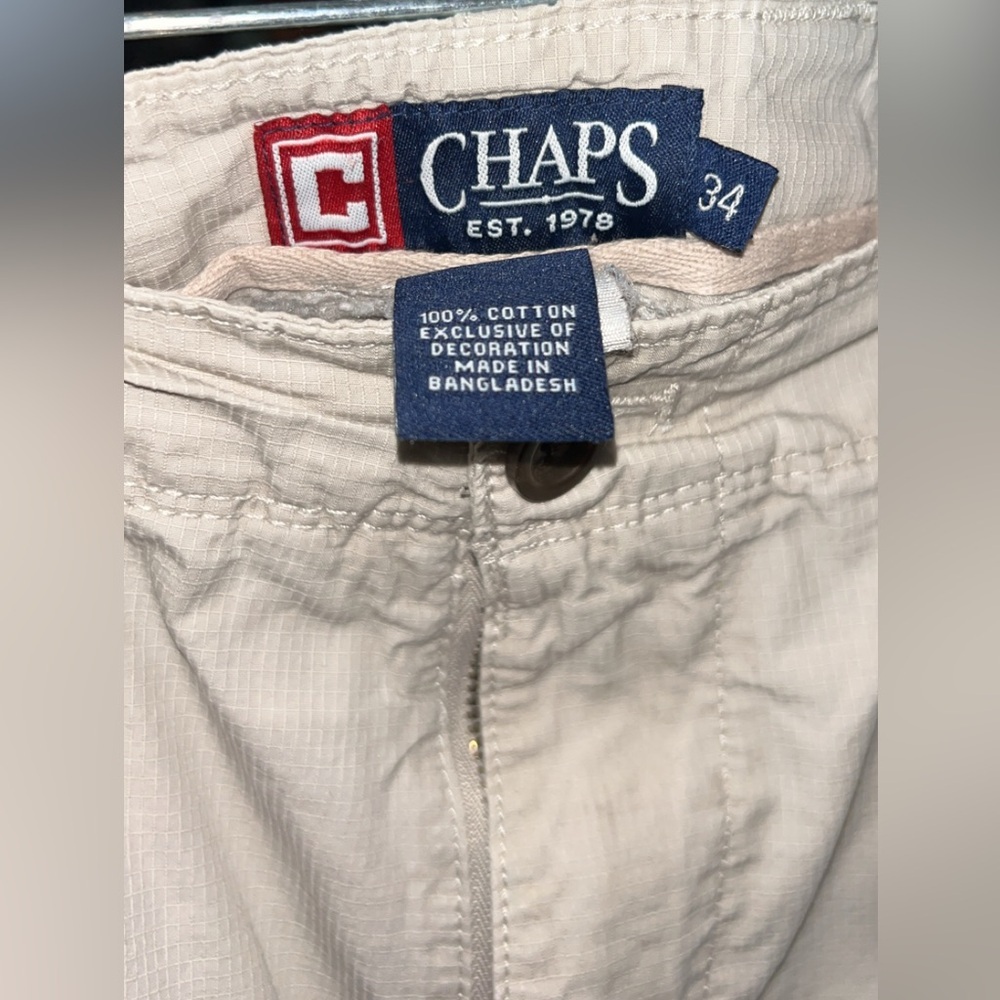 Chaps Light Tan Cotton shorts